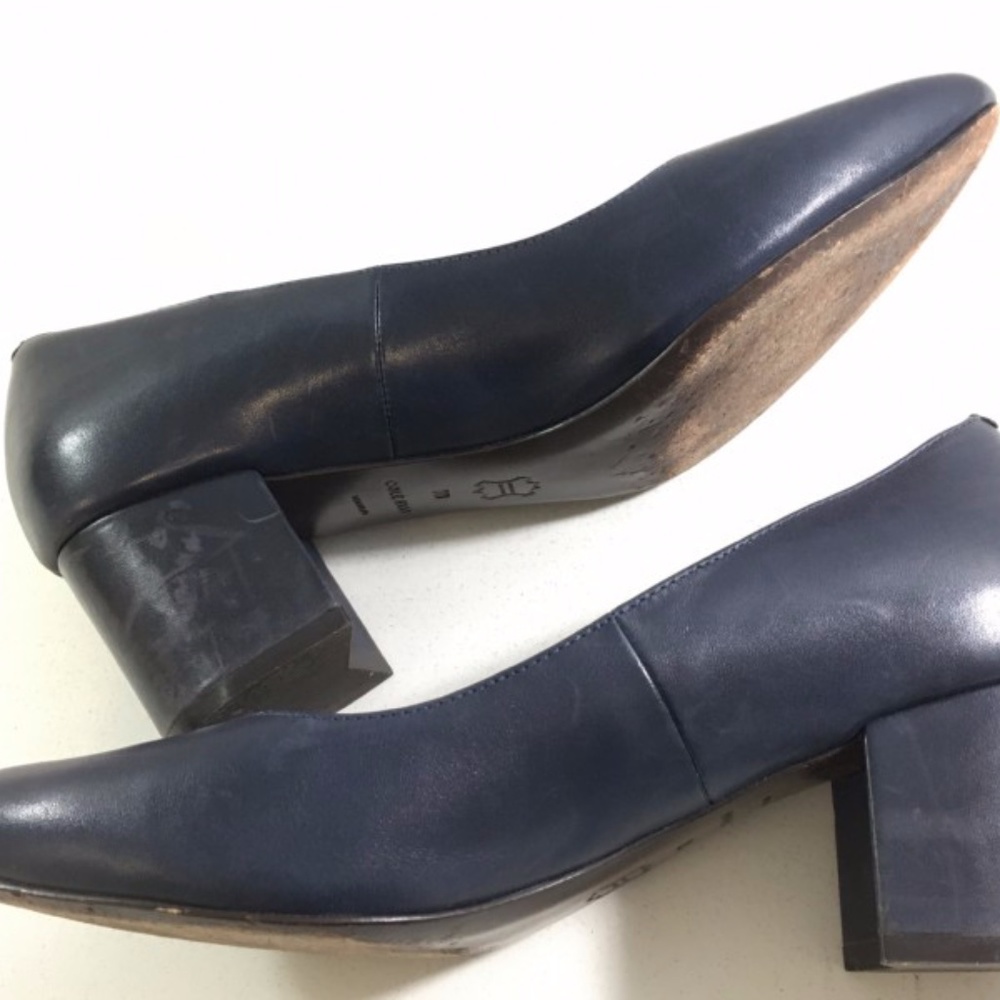 Cole Haan Women's Shoes Navy Pump Block Heels Sz 7